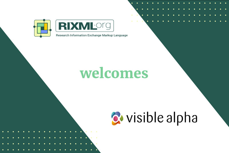 RIXML welcomes Visible Alpha RIXML welcomes Visible Alpha
